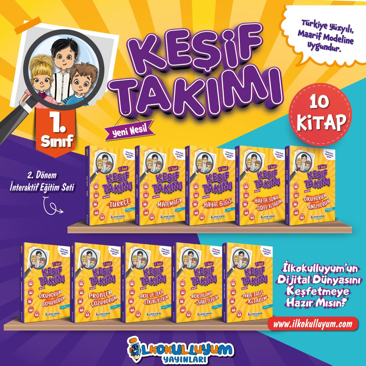 1. Sınıf Keşif Takımı Yeni Nesil İnteraktif Eğitim Seti (2024-2025)