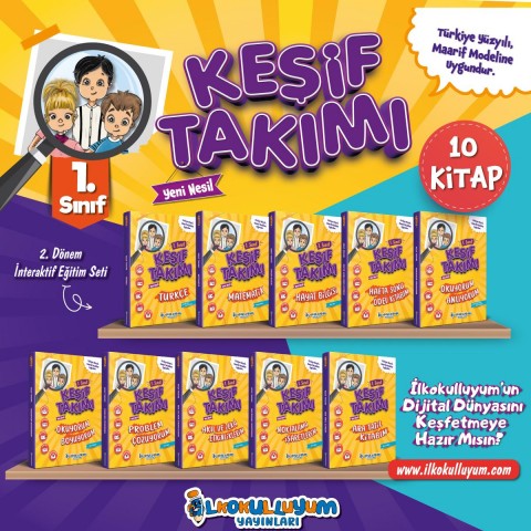 1. Sınıf Keşif Takımı Yeni Nesil İnteraktif Eğitim Seti (2024-2025)