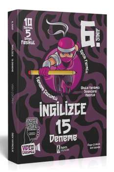 2024  İSEM 6. SINIF İNGİLİZCE  15 BRANŞ DENEME