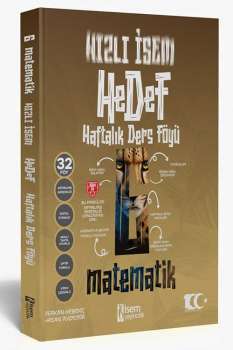 2025 HIZLI İSEM 6.SINIF MATEMATİK HAFTALIK DERS FÖ