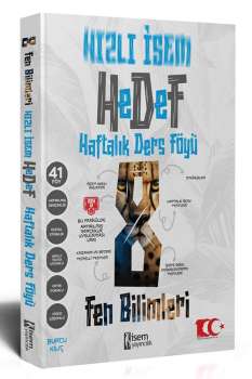 2025 HIZLI İSEM 8. SINIF FEN B. HAFTALIK DERS FÖYÜ