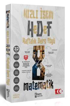 2025 HIZLI İSEM 8.SIN MATEMATİK HAFTALIK DERS FÖYÜ