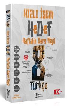 2025 HIZLI İSEM 8.SINIF TÜRKÇE  HAFTALIK DERS FÖYÜ